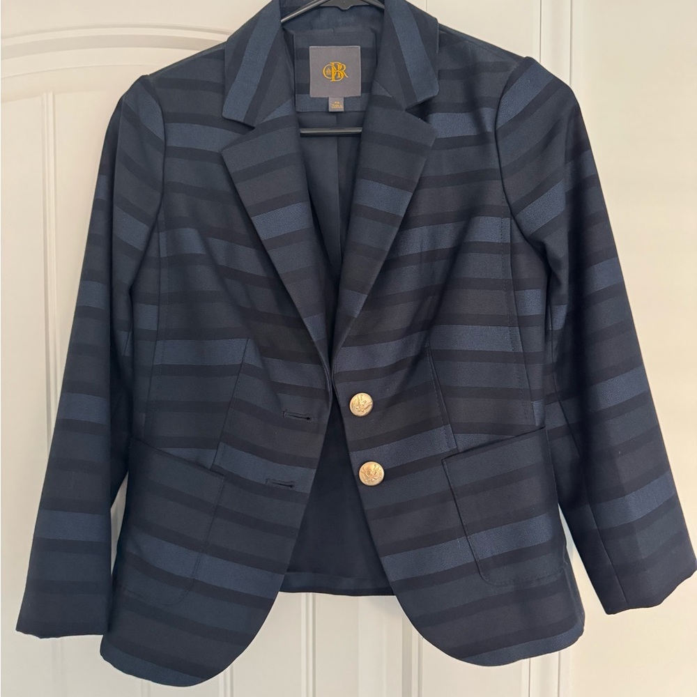 Women's Navy Striped Blazer - CBR by The Limited